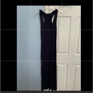 Navy Blue Razor Back Maxi Dress